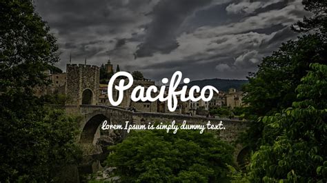 Pacifico Font Family : Download Free for Desktop & Webfont