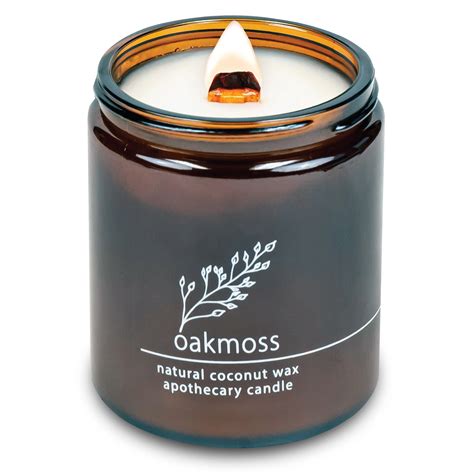 Oakmoss | Wood Wick Candle with Natural Coconut Wax – Hemlock Park