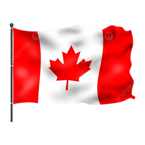 Canada Flag White Transparent, Canada Flag Fluttering, Canada, Flag, Fluttering Flag PNG Image ...