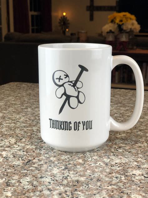Thinking of You Mug // Personalized Mug // Custom Quote Mug // | Etsy | Funny coffee cups, Mugs ...