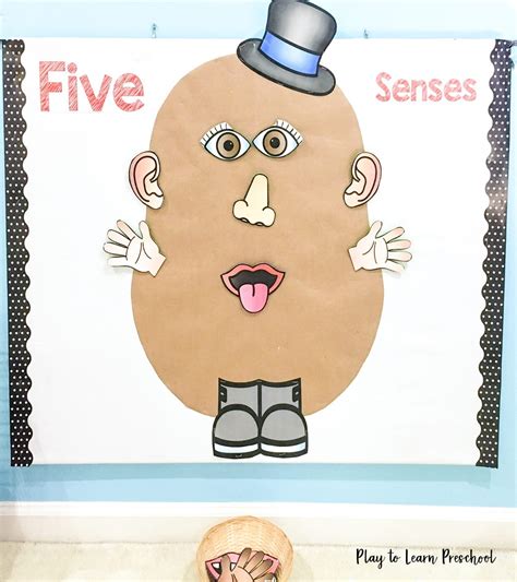 Five Senses Bulletin Board for Preschoolers - Play to Learn Preschool