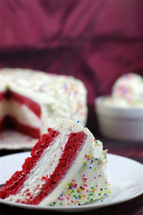 Red Velvet Ice Cream Cake Recipe - Food Meanderings