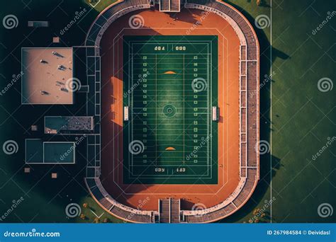 Super Bowl,American Football Field. Generative Ai Illustration. Stock Illustration ...