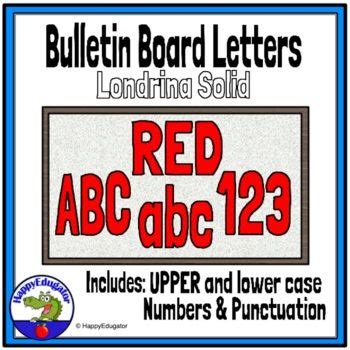 Bulletin Board Letters Printable Red | Bulletin board letters, Word wall letters, Valentines day ...