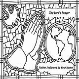 Lords Prayer Coloring Pages Sketch Page sketch template