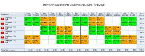 8 Hour Shift Schedule Template – printable receipt template