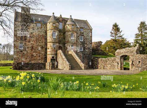 Rowallan castle, Kilmaurs, Kilmarnock, Ayrshire, Scotland, UK Stock ...