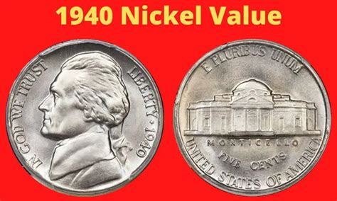 1940 Nickel Value and Price Chart