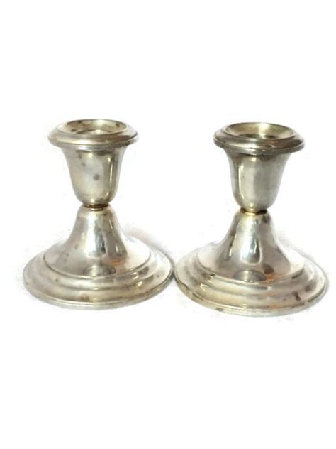 Gorham Sterling Silver Candle Holders Candlesticks Set of 2