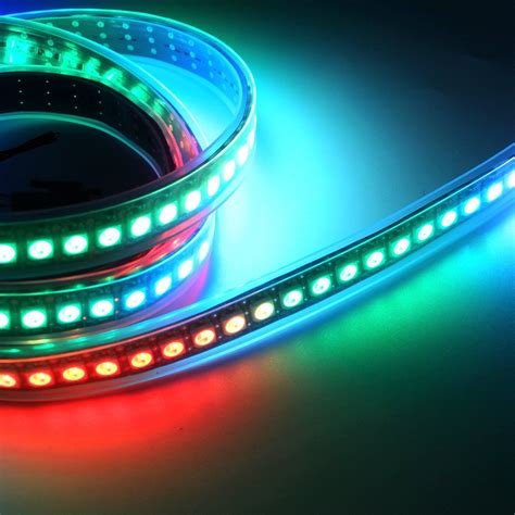 CHINLY 16.4ft WS2812B Individually Addressable LED Strip Light 5050 RGB SMD 300 Pixels Dream ...