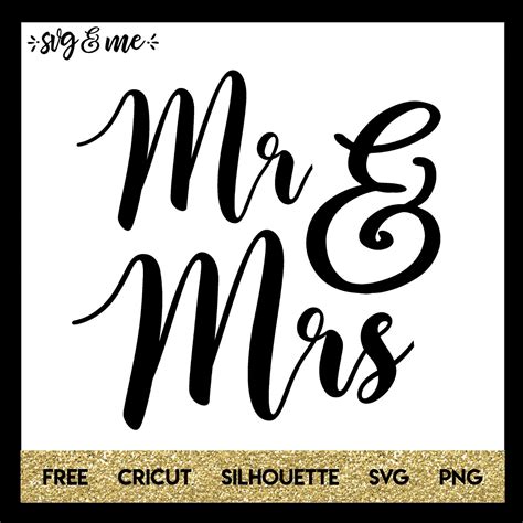 Mr. and Mrs. Wedding - SVG & Me