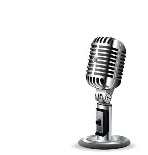 Premium Vector | Retro vintage microphone design background