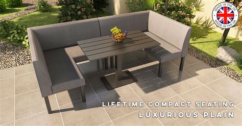 Lifetime - OUTDOOR Plain Back Booth Seating, for Restaurants, Gardens ...