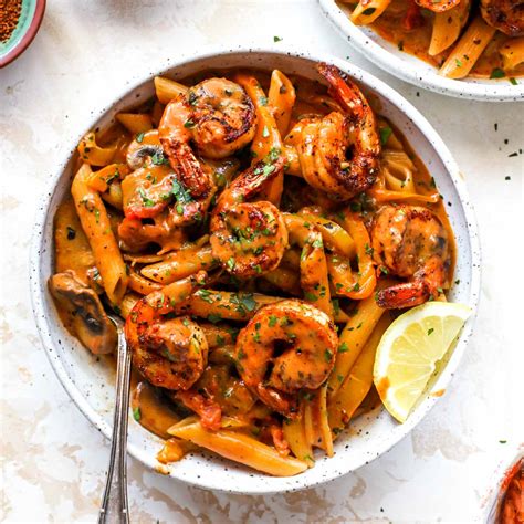 Creamy Cajun Shrimp Pasta - Dishing Out Health