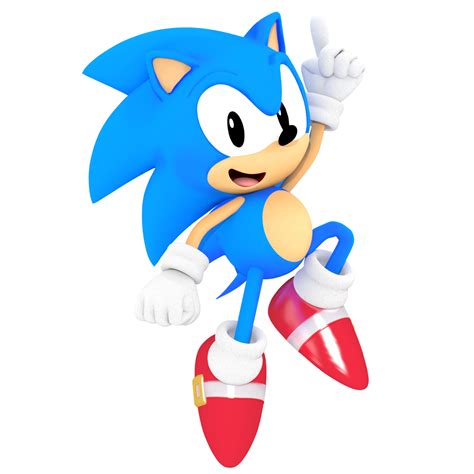 Classic Sonic MANIA RENDER 1/3 by MatiPrower on DeviantArt