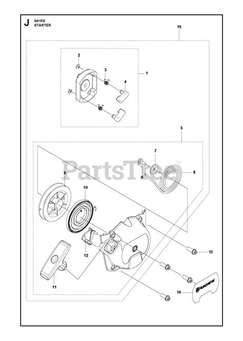 Husqvarna 541 RS - Husqvarna Brush Cutter STARTER Parts Lookup with ...