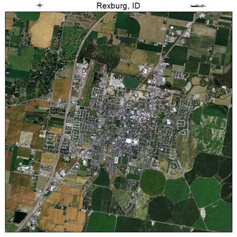 Aerial Photography Map of Rexburg, ID Idaho