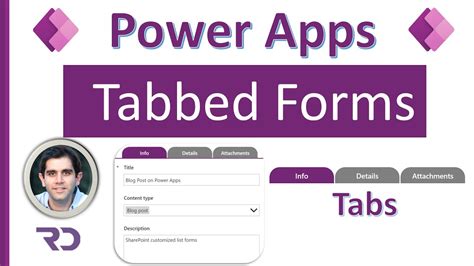 How to create Tabbed Forms in Power Apps - YouTube