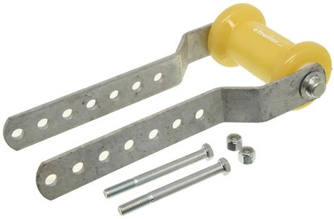 CE Smith Keel Roller Assembly for 3" Wide Trailer Tongues - Galvanized Steel and Yellow TPR CE ...