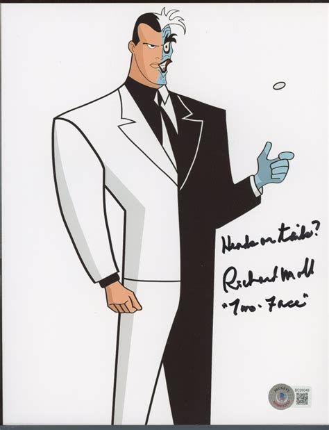 Richard Moll Signed "Batman: The Animated Series" 8x10 Photo Inscribed "Heads or tails?" & "Two ...