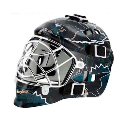 San Jose Sharks Franklin Mini Goalie Mask - Detroit Game Gear