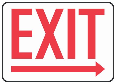 Accuform Signs Exit Sign:Facility Safety and Maintenance:Signs and Tags | Fisher Scientific