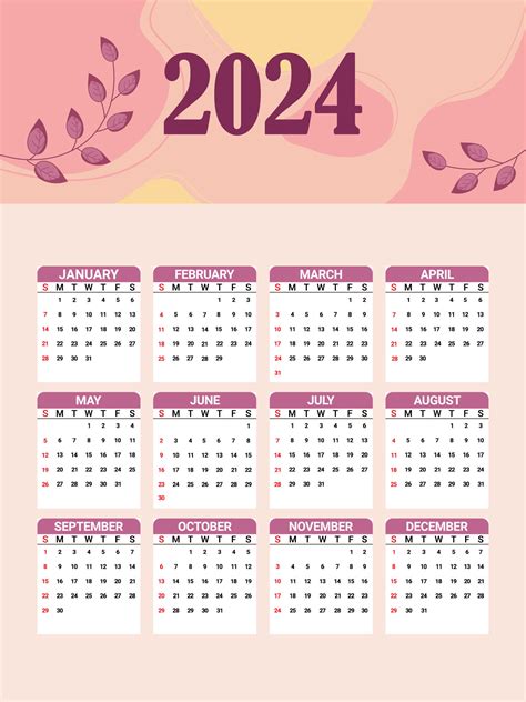 2024 calendario antecedentes 26549711 Vector en Vecteezy