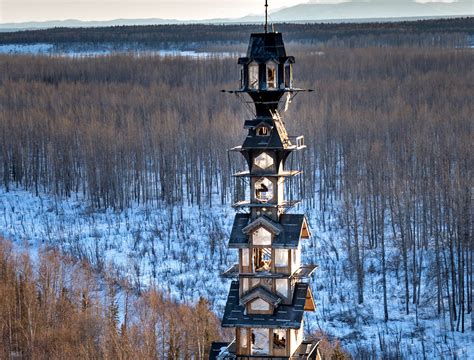 Alaska’s Dr. Seuss House is a whimsical tower made of stacked cabins Dr Seuss House in Alaska ...