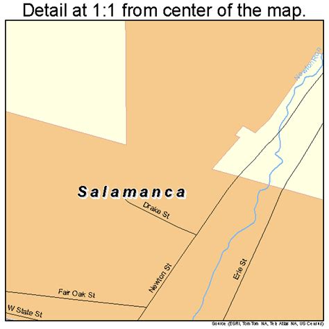 Salamanca New York Street Map 3664749