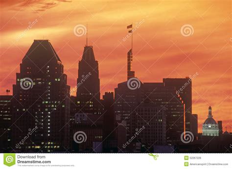 Baltimore Silhouette Skyline Photos - Free & Royalty-Free Stock Photos ...