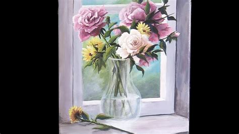 Painting Flowers In A Vase - ansiedadedefine