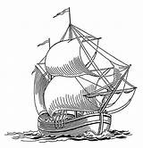14th Century Dogger Pirate Ship Coloring Page  Kids Play Color sketch template