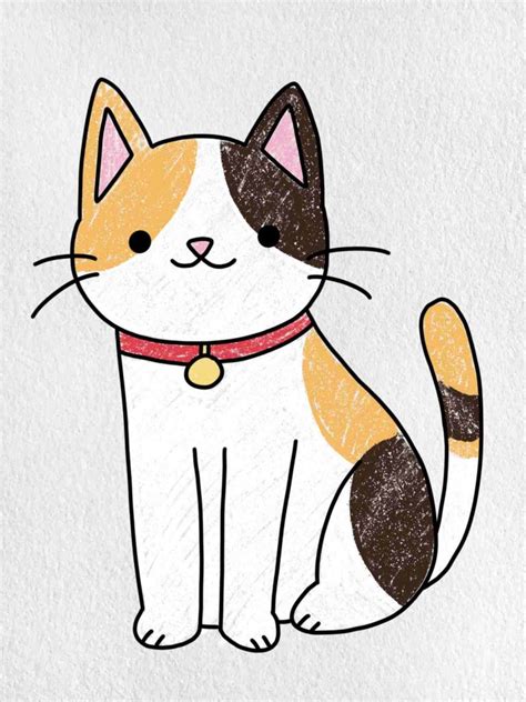 Cat Drawing for Kids - HelloArtsy