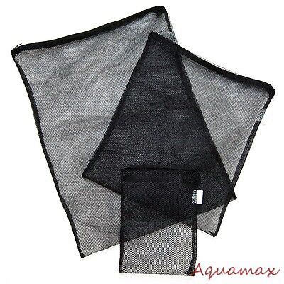 New Aquarium Fish Pond Mesh Filter Media Bags w/ zipper 8x5.5 12x10.25 16x12 | eBay