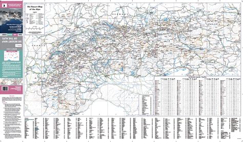 Ski Resort Map of the Alps