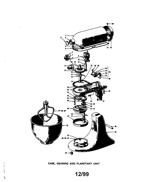 Kitchenaid Stand Mixer Wiring Diagram - 35 Hobart Mixer Parts Diagram ...