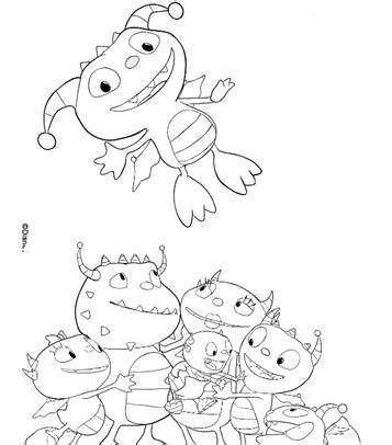 Kids-n-fun.com | 11 coloring pages of Henry Hugglemonster