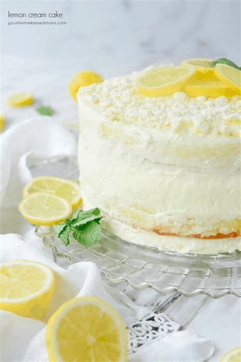 Lemon Cream Cake Recipe | Your Homebased Mom