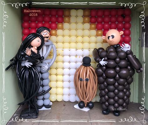 Addams Family Balloons | Halloween balloons, Balloons, Diy balloon decorations