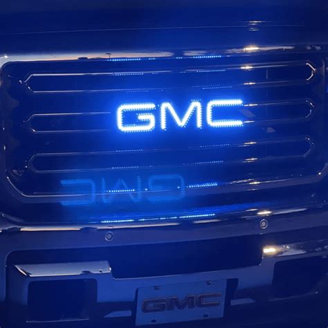 Illuminated Led Light Up Logo GMC Emblem Multicolor