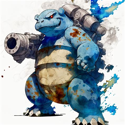 Blastoise Printable Wall Art, Pokemon Decor DOWNLOAD Blastoise Inspired ...