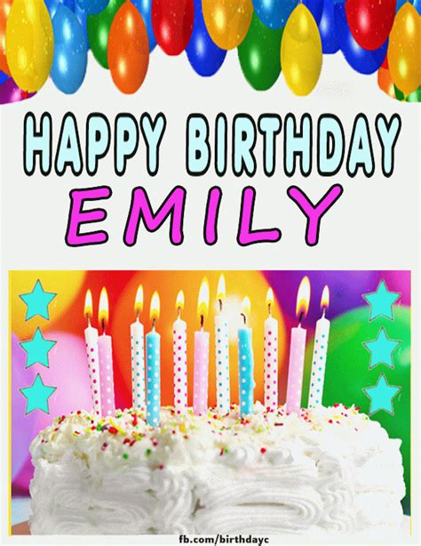 Happy Birthday Emily images gif