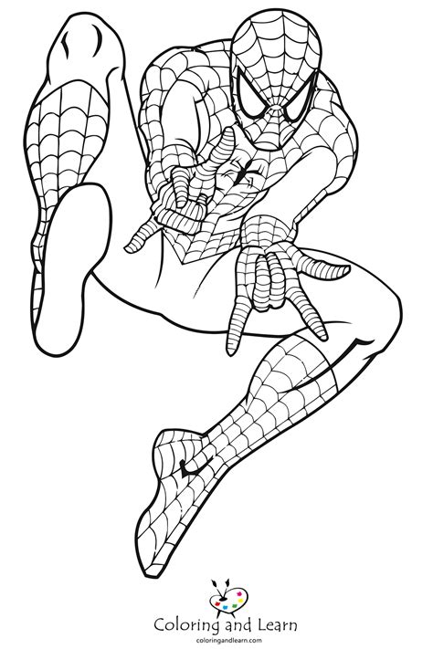 Spiderman Coloring Pages (2024) - Coloring and Learn