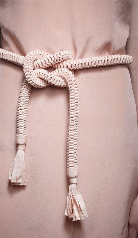 Rope Cord Belt with Tassel Ends in Salmon | Fashion belts, Leather jewelry diy, Fashion accessories