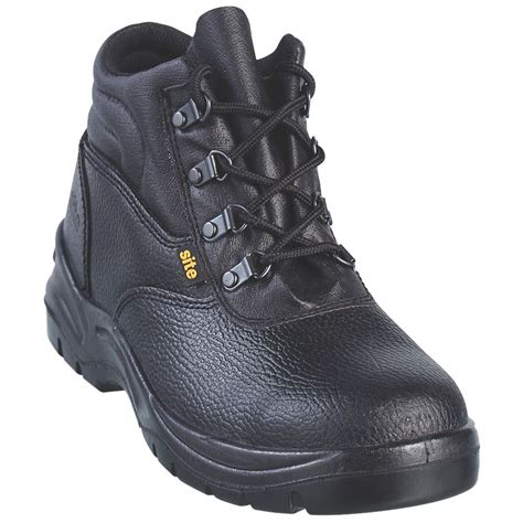 NEW Site Slate Chukka Safety Boots Black Size 8 | eBay