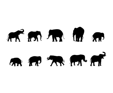 Free Elephant Silhouette Vector Vector Art & Graphics | freevector.com