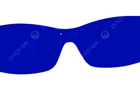 Isolated White Background Saturated Blue Glasses Shape, Detail, Glare, Curves PNG Transparent ...
