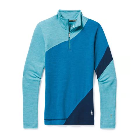 Smartwool Women's Merino 250 Base Layer Colourblock 1/4 Zip - Mountain Factor