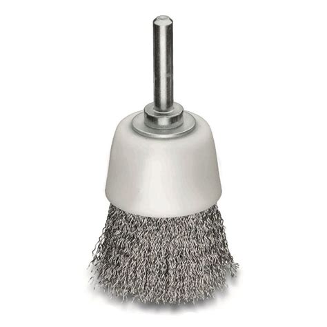 Stainless Steel Wire Cup Brush 40mm with 6mm Arbor - Wire Brushes from ...