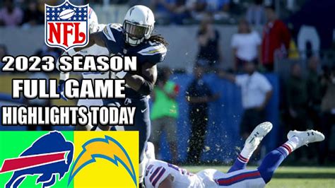 Chargers vs Bills [FULL GAME] Week 16 December 23,2023 | NFL Highlights TODAY 2023 - YouTube